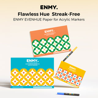ENMY Acrylic Marker Sketch Pad with Hard Backing for Painting, Drawing, Mixed Media