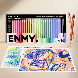 ENMY Colored Gel Pens, 12–48 Colors for Journaling, Drawing & School