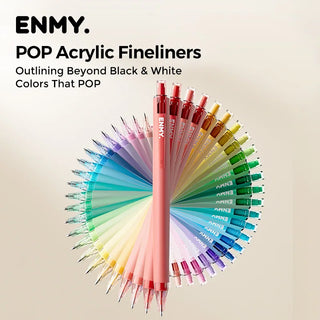 ENMY colored gel pens available in 12, 24, 36, and 48 color sets