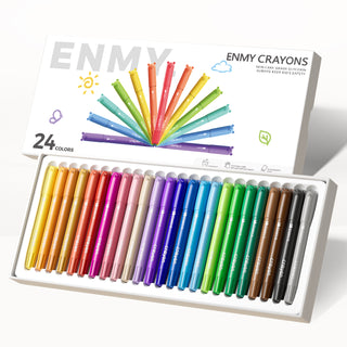 24 Colors Jumbo Capped Crayons