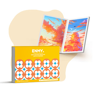 ENMY Acrylic Marker Sketch Pad with Hard Backing for Painting, Drawing, Mixed Media