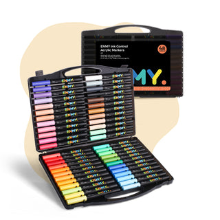 48 Colors Direct Liquid Acrylic Paint Marker Permanent, Fast-Drying for Rock, Canvas & Wood